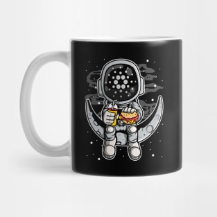 Astronaut Fastfood Cardano Crypto ADA Coin To The Moon Token Cryptocurrency Wallet Cardano HODL Birthday Gift For Men Women Kids Mug